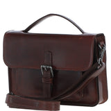 Ashwood Leather Medium Crossbody Satchel Bag Brandy: P-62
