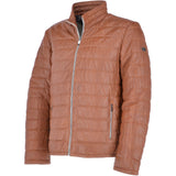 Trapper Leather Jacket Cognac: Massimo