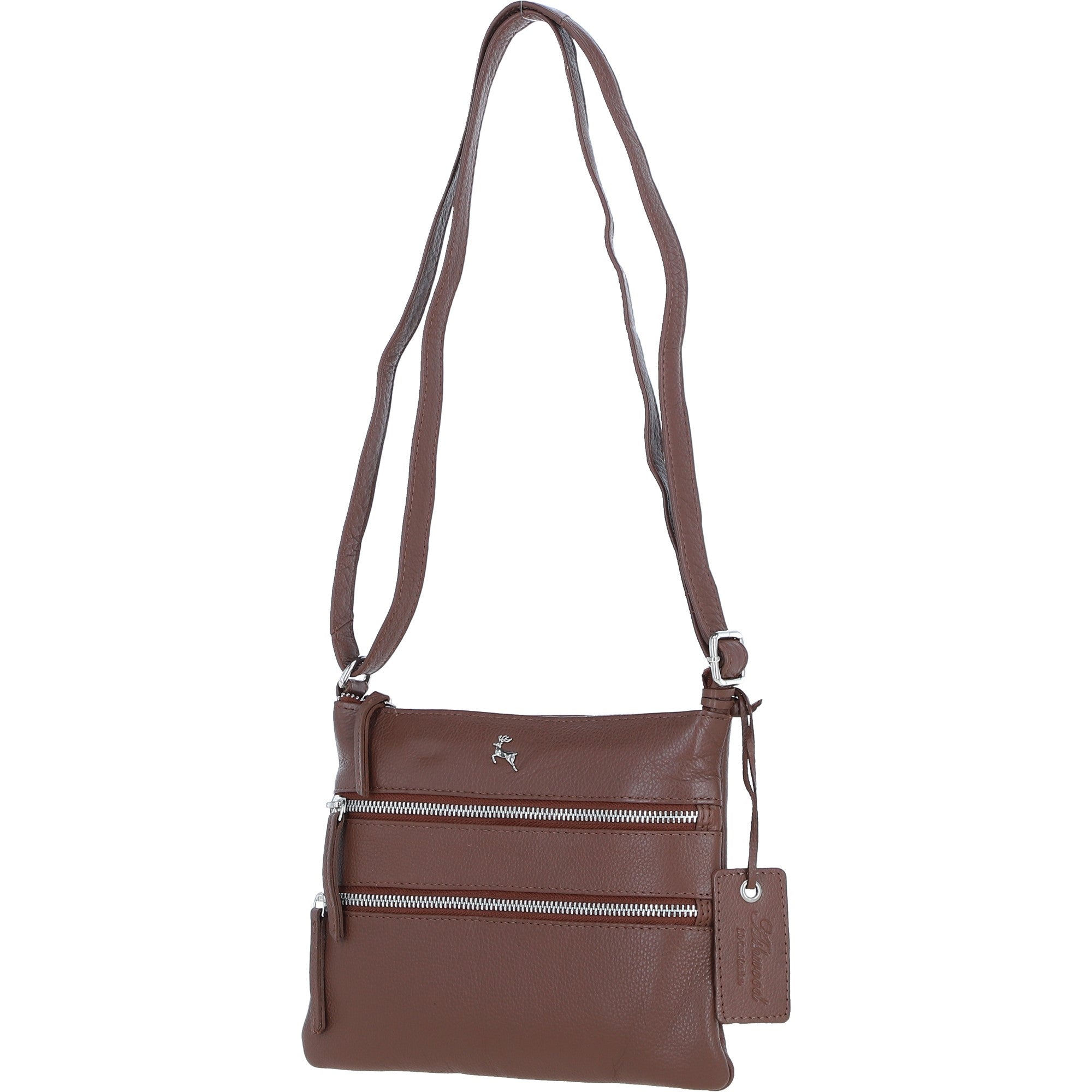 Ashwood Leather Crossbody Bag Cognac: Ayr