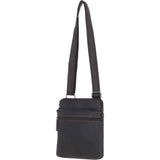Real Leather Messenger Bag Brown: BERLIN