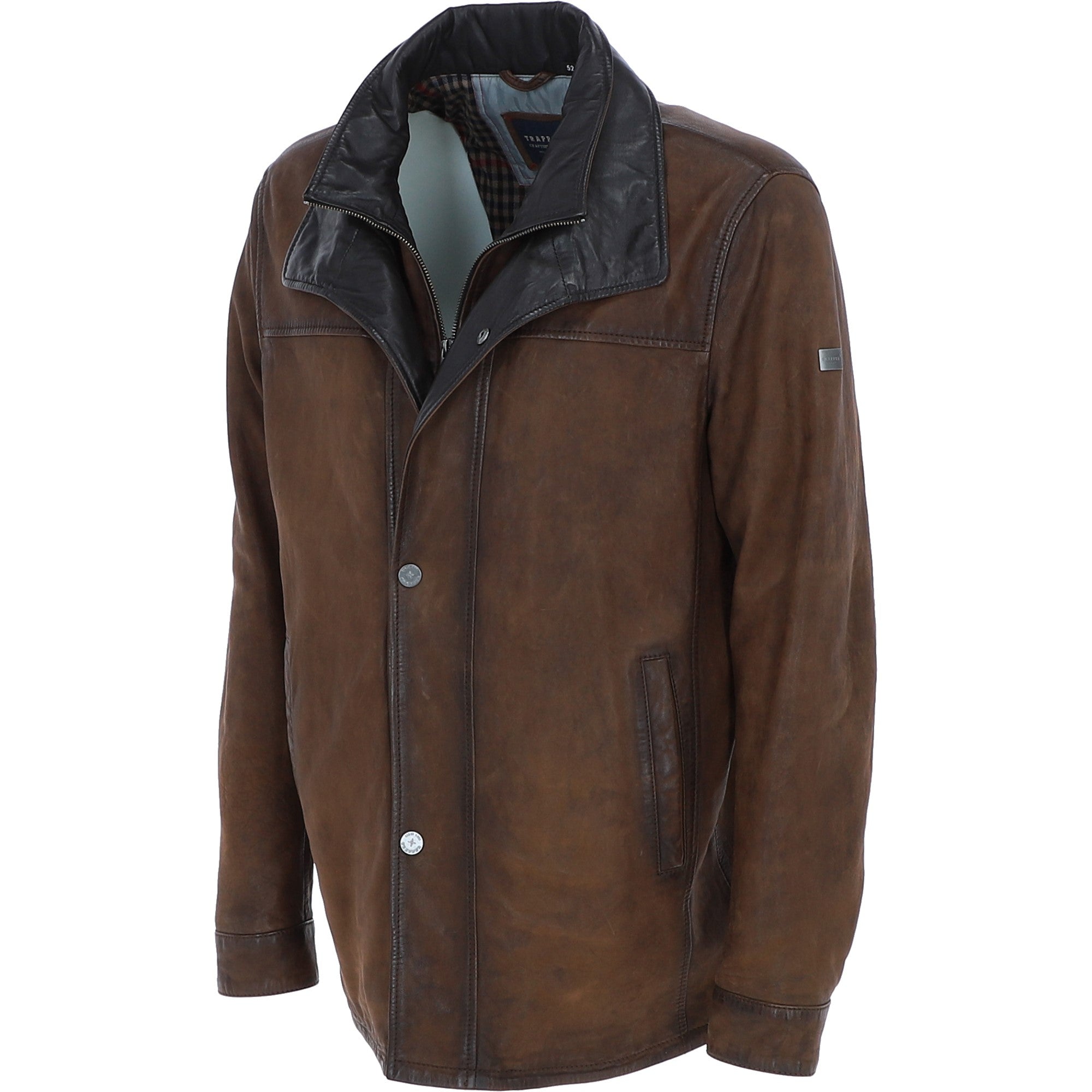 Mens Trapper Jacket Brown 27: classic