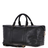 Large Leather Vintage Holdall Black : G-36