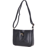 Vegetable Tanned Small Leather Shoulder Bag Navy : V-27