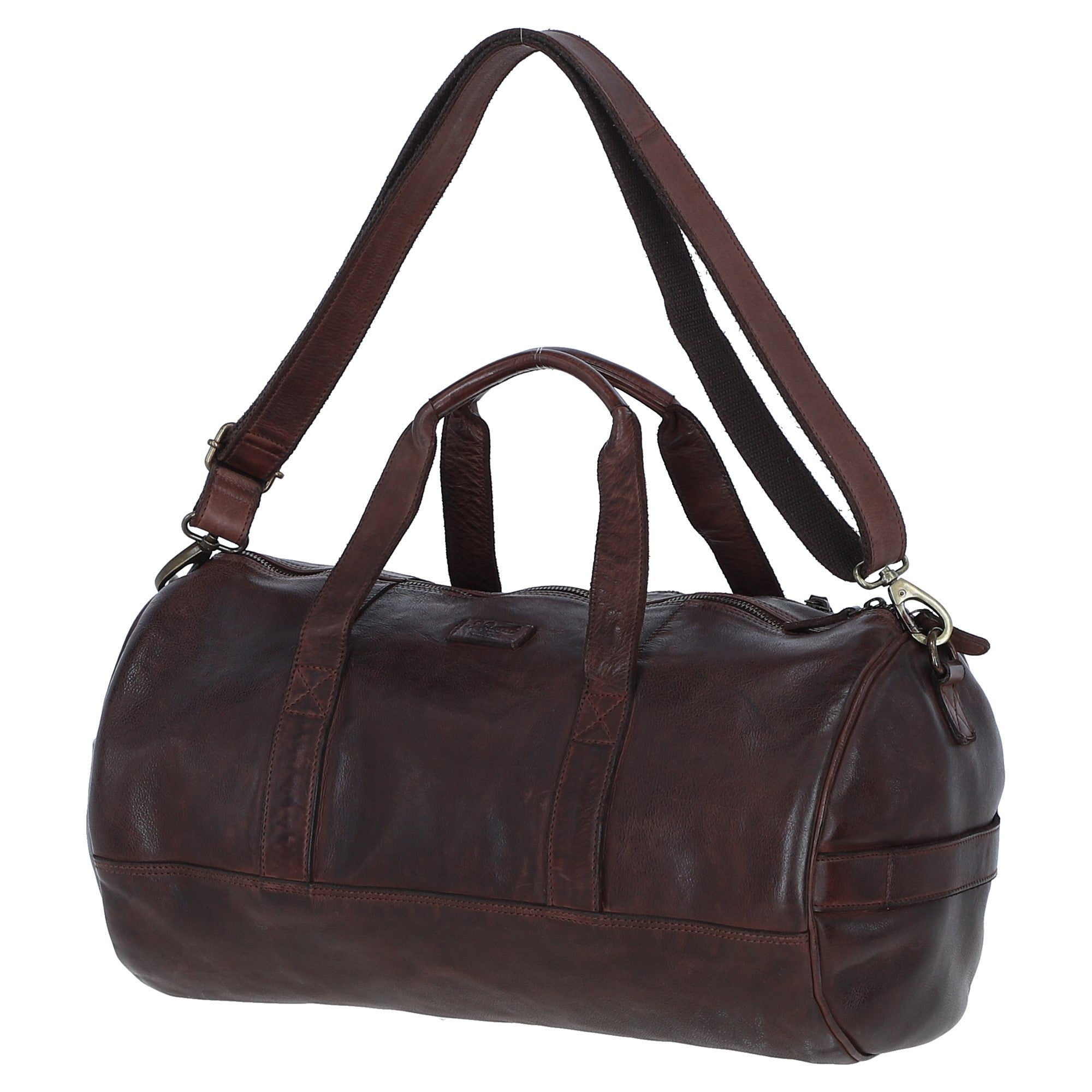 Ashwood Unisex Barrel Gym Bag Brandy: d-96