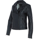 Ladies biker Jacket with Zippered Pockets Black: AWL-621