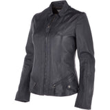 Leather Jacket Navy/nap: NIBI 2