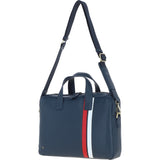 Gabicci Leather Messenger Bag Navy: GB-64956