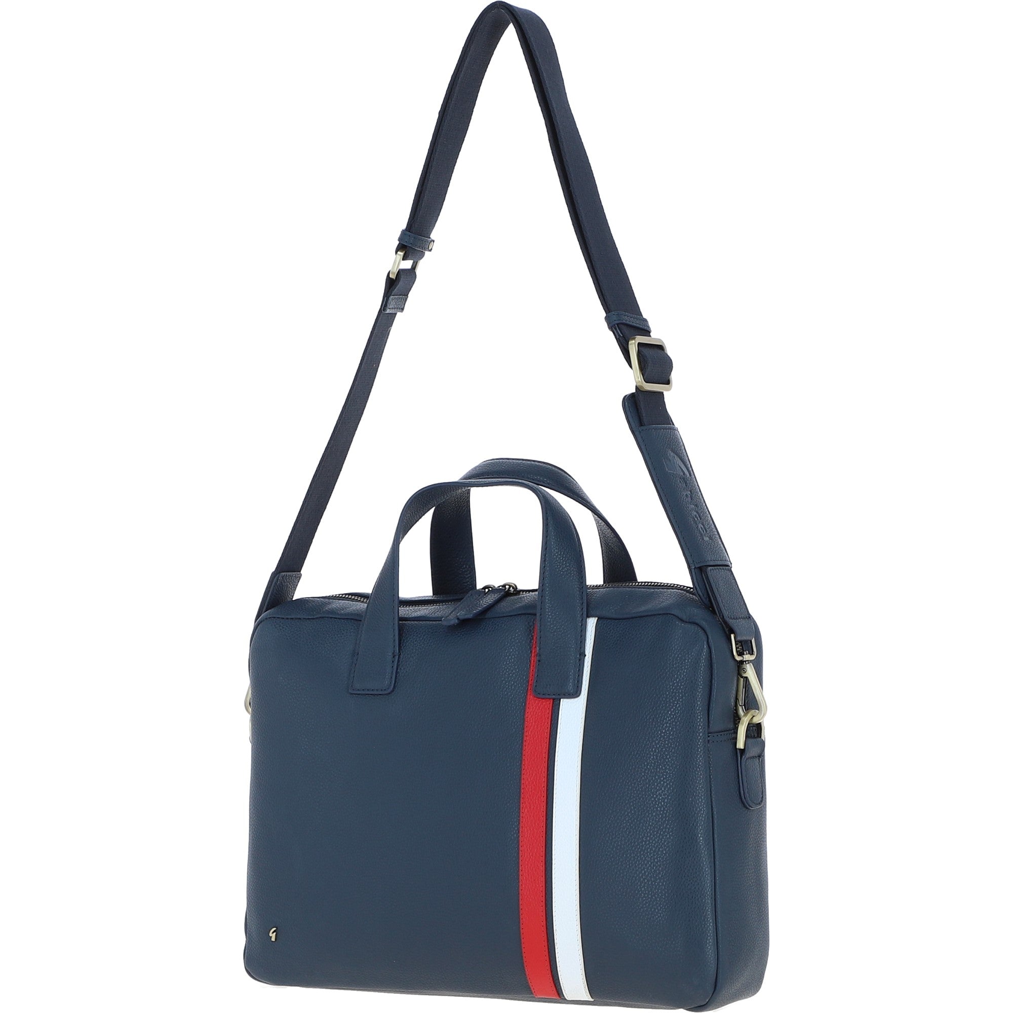 Gabicci Leather Messenger Bag Navy: GB-64956