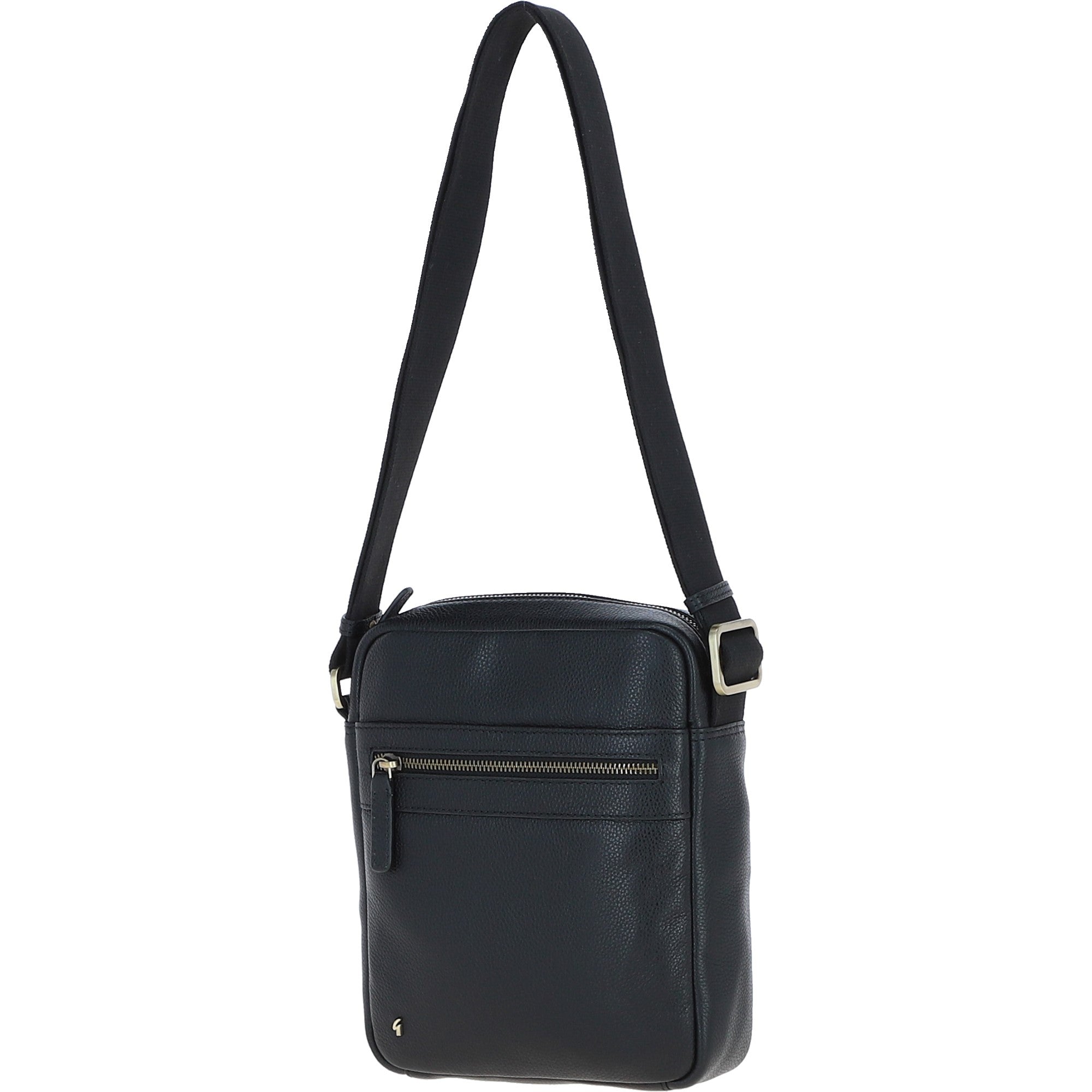 Gabicci Men's Leather Messenger Bag Black: GB-64958
