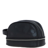 Ashwood Leather Men's Zip Washbag Black: PL-41