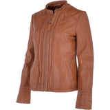 Leather Jacket Tan/nap: AWL-710