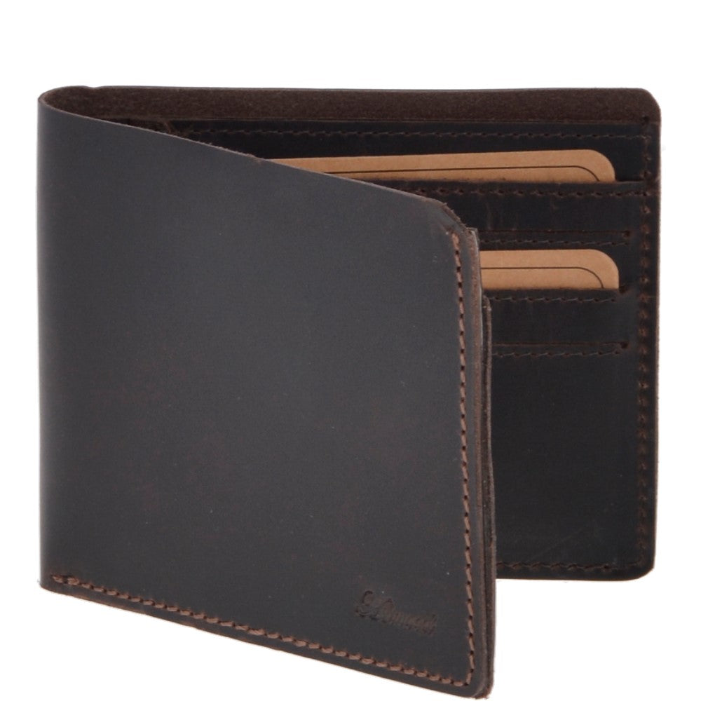 Leather Oily Hunter Wallet Brown : 1881