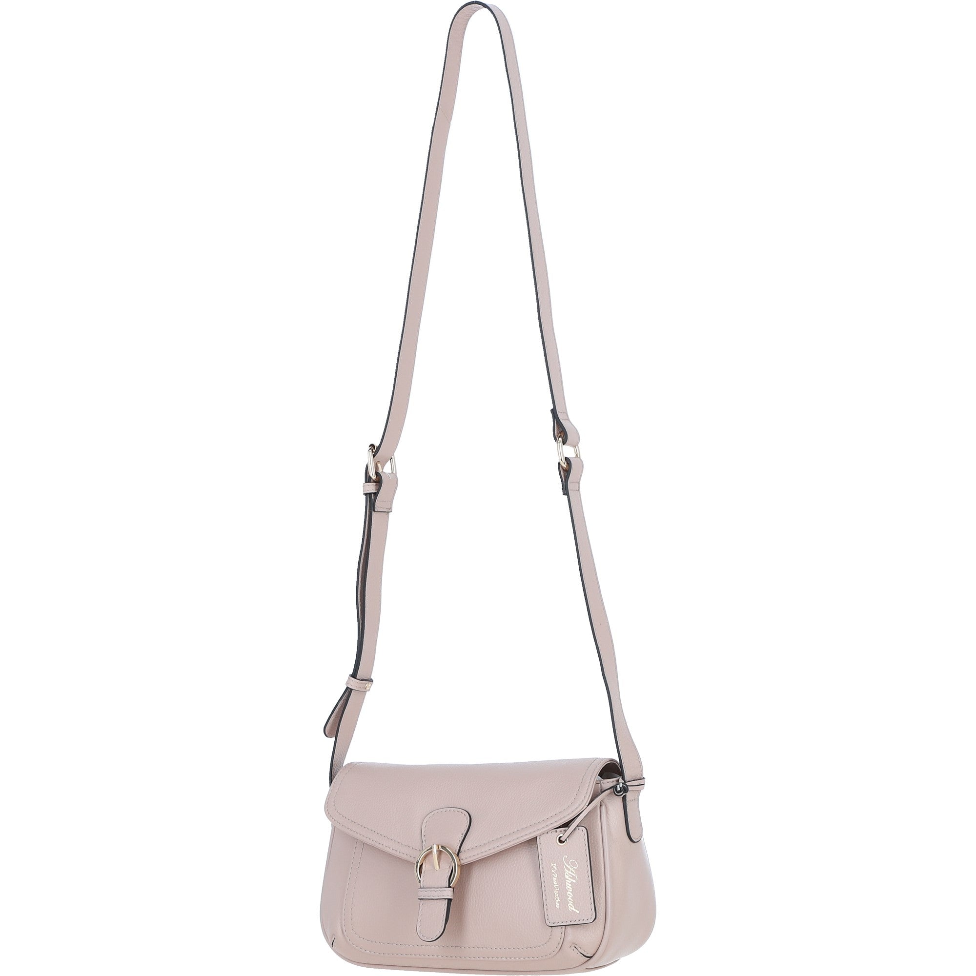 Ashwood Leather Crossbody Bag Beige: 64434