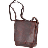 Medium Leather Vintage Messenger Bag Tan :  Adam