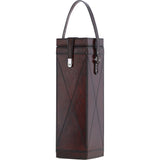 Ashwood Leather's Premium Wine Bottle Case with Strap Chestnut: LF-127