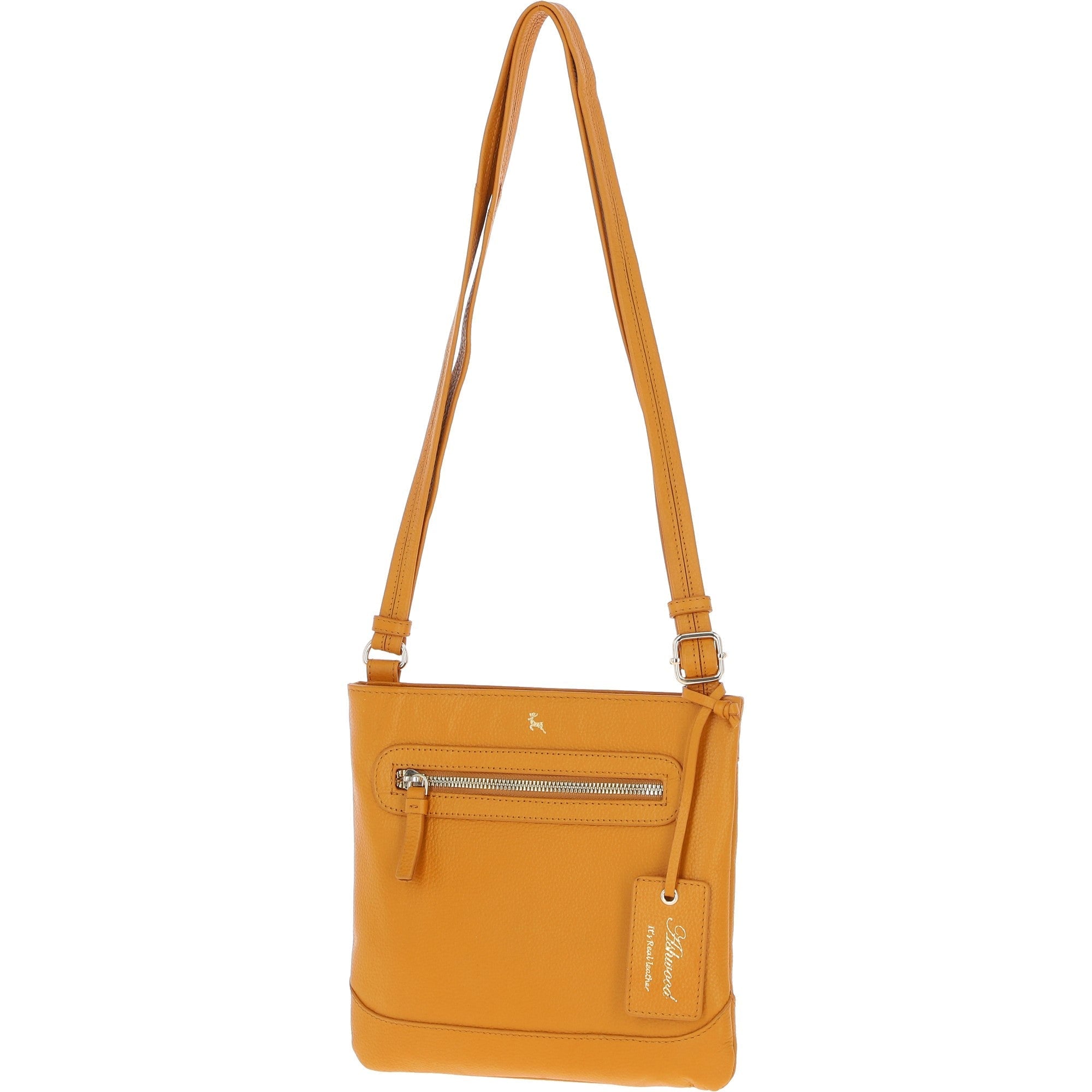 Ashwood Leather Smart Crossbody Bag Mustard: 64638/cb-9