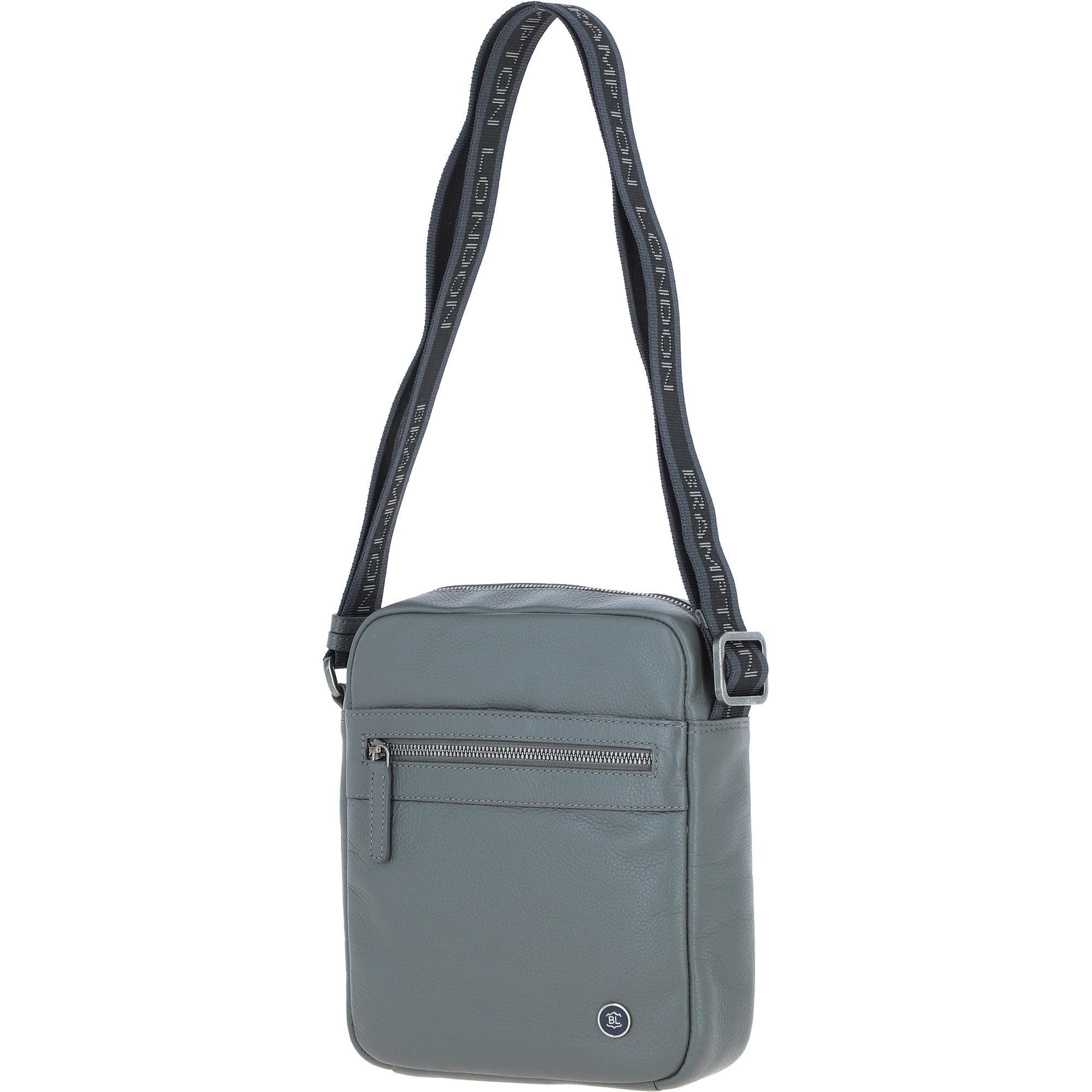 Brampton Leather Men's Crossbody Bag Grey: 64405