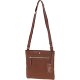 Ashwood Leather Smart Crossbody Bag 2 Tone Tan: 64638/cb-9