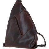 Ashwood Leather Spacious Unisex Sling Bag Brandy: P-67