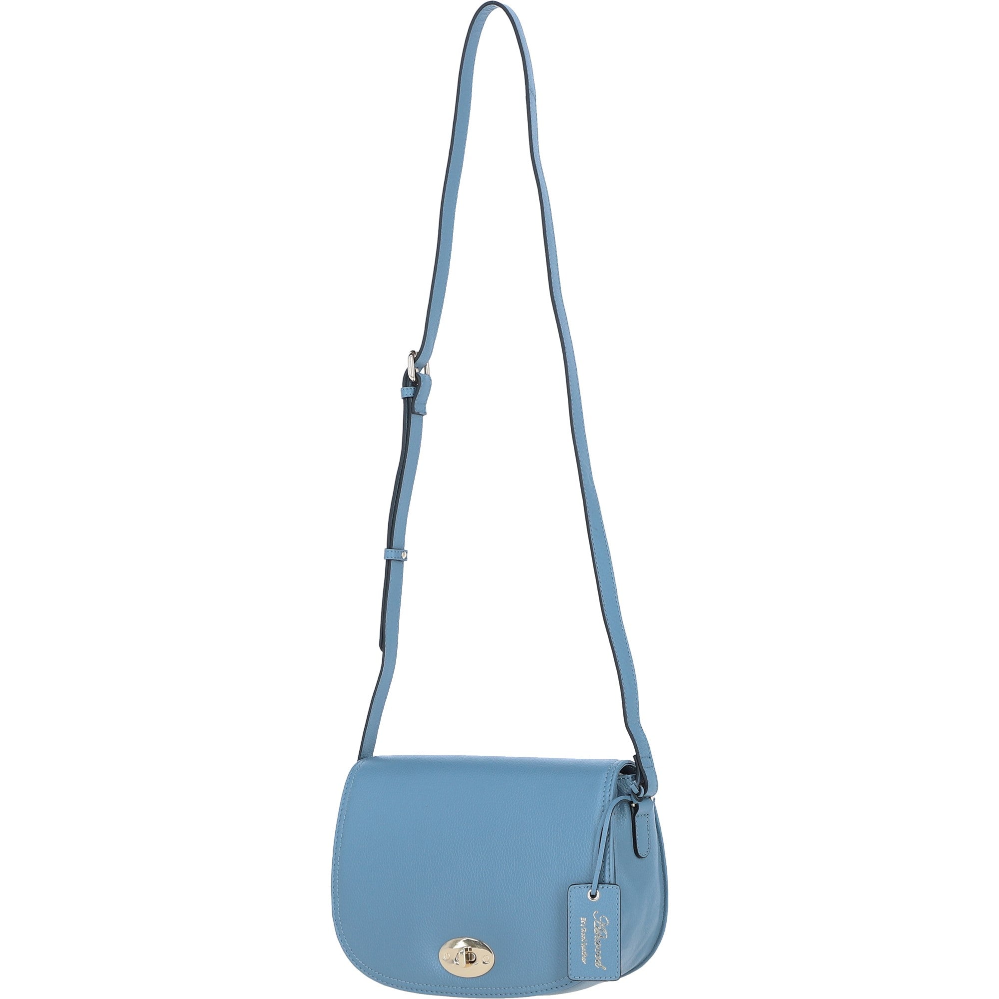 Ashwood Leather Crossbody Bag with Twist Lock Denim: 64787