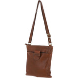Ladies Michigan Pocket Crossbody Bag Cognac : M-67