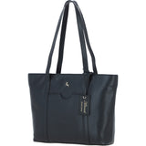 Ashwood Elegant Ladies Leather Shoulder Bag Black: 64668
