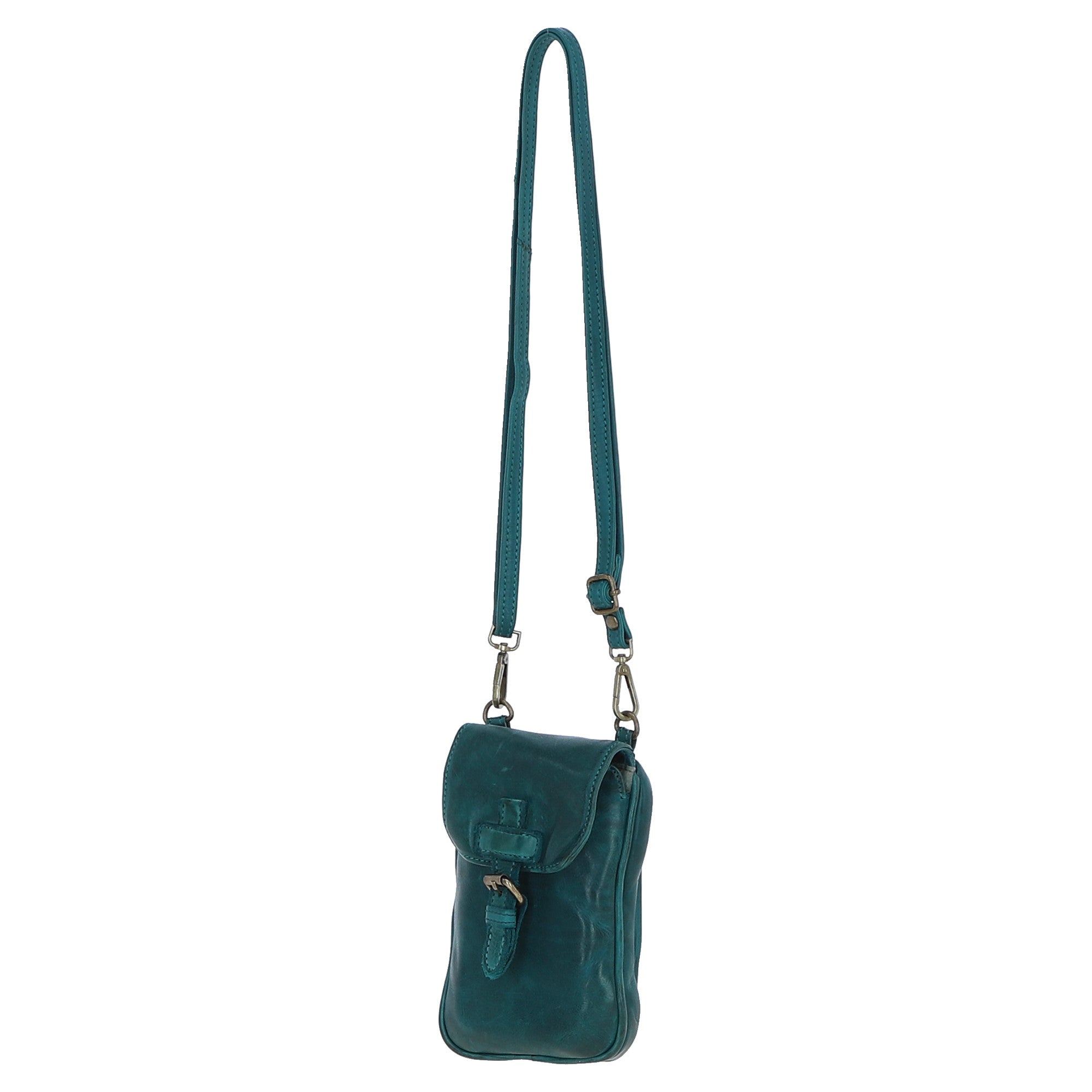 Ashwood Leather Crossbody Smart Phone Bag Teal: D-99