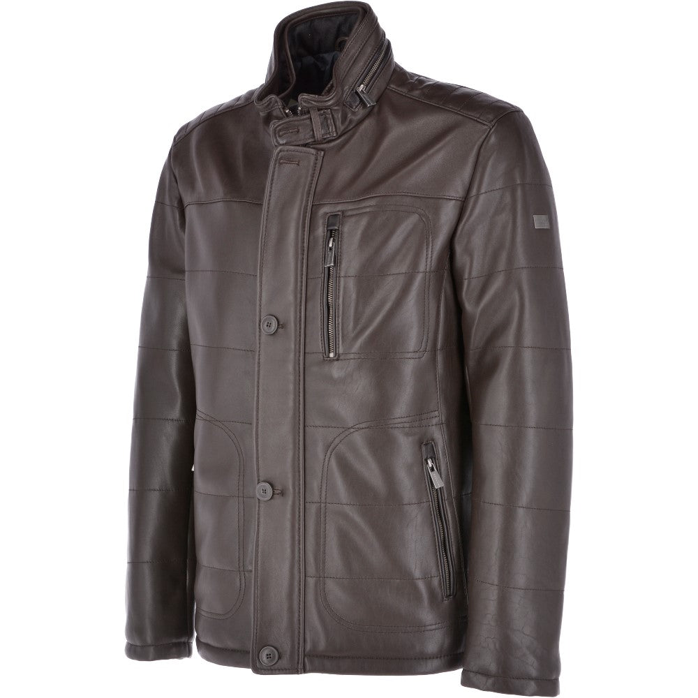 Leather Jacket Dark Brown : Ben