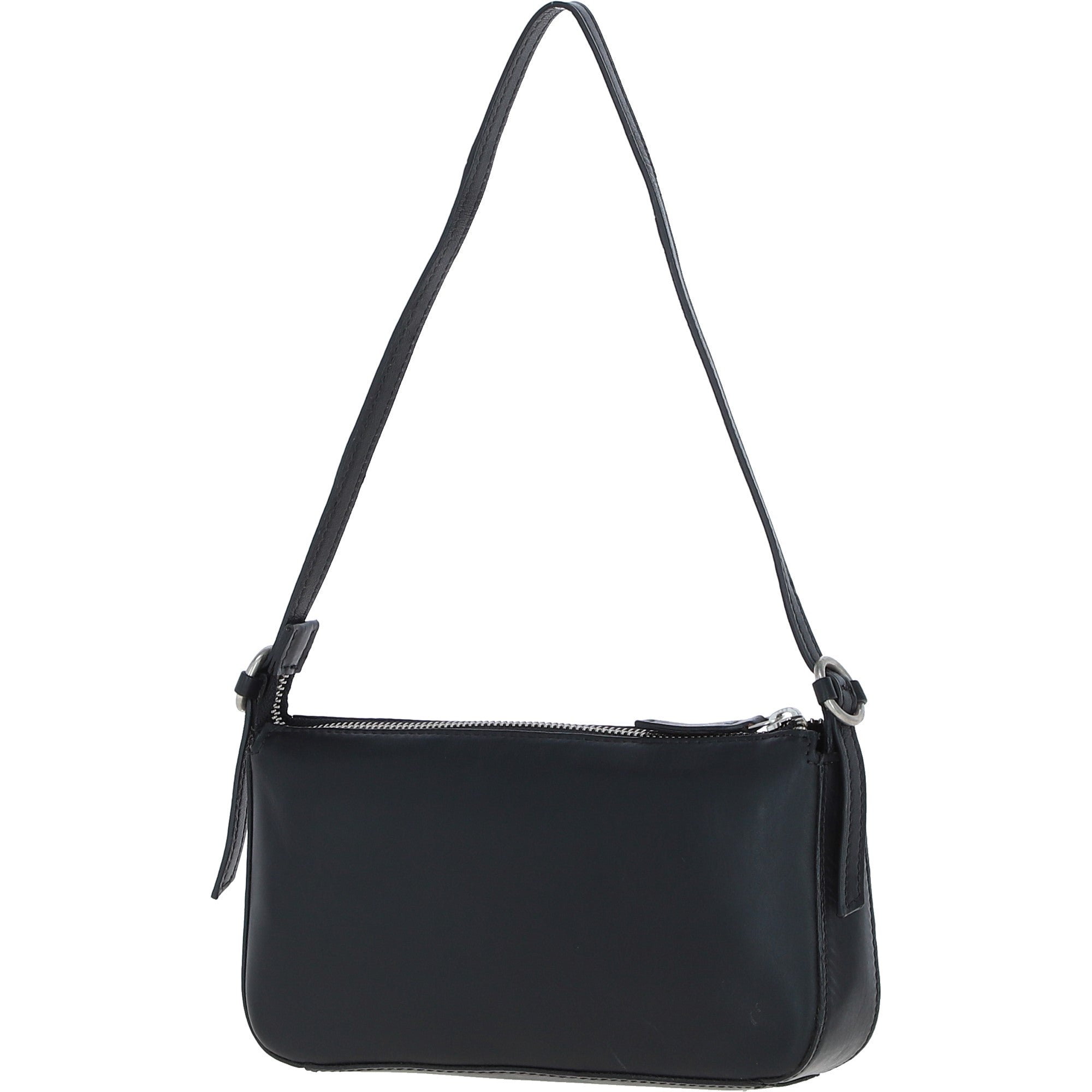 Ashwood Leather Plain Shoulder Bag Black: LB-6278