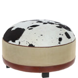 Luxurious Ashwood Leather Footrest/Stool Multi: M-18926