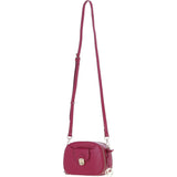Ashwood Leather Compact Crossbody Bag with Adjustable Strap Raspberry: Y-53
