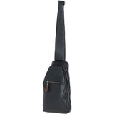 Exquisite Ashwood Leather Sling Bag Black: F-88