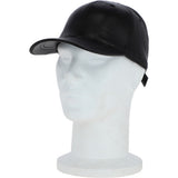 Classic Leather Baseball Cap Black: BASEBALL CAPS