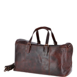 Large  Leather Weekend Vintage Travel Bag Vintage Tan : Oliver