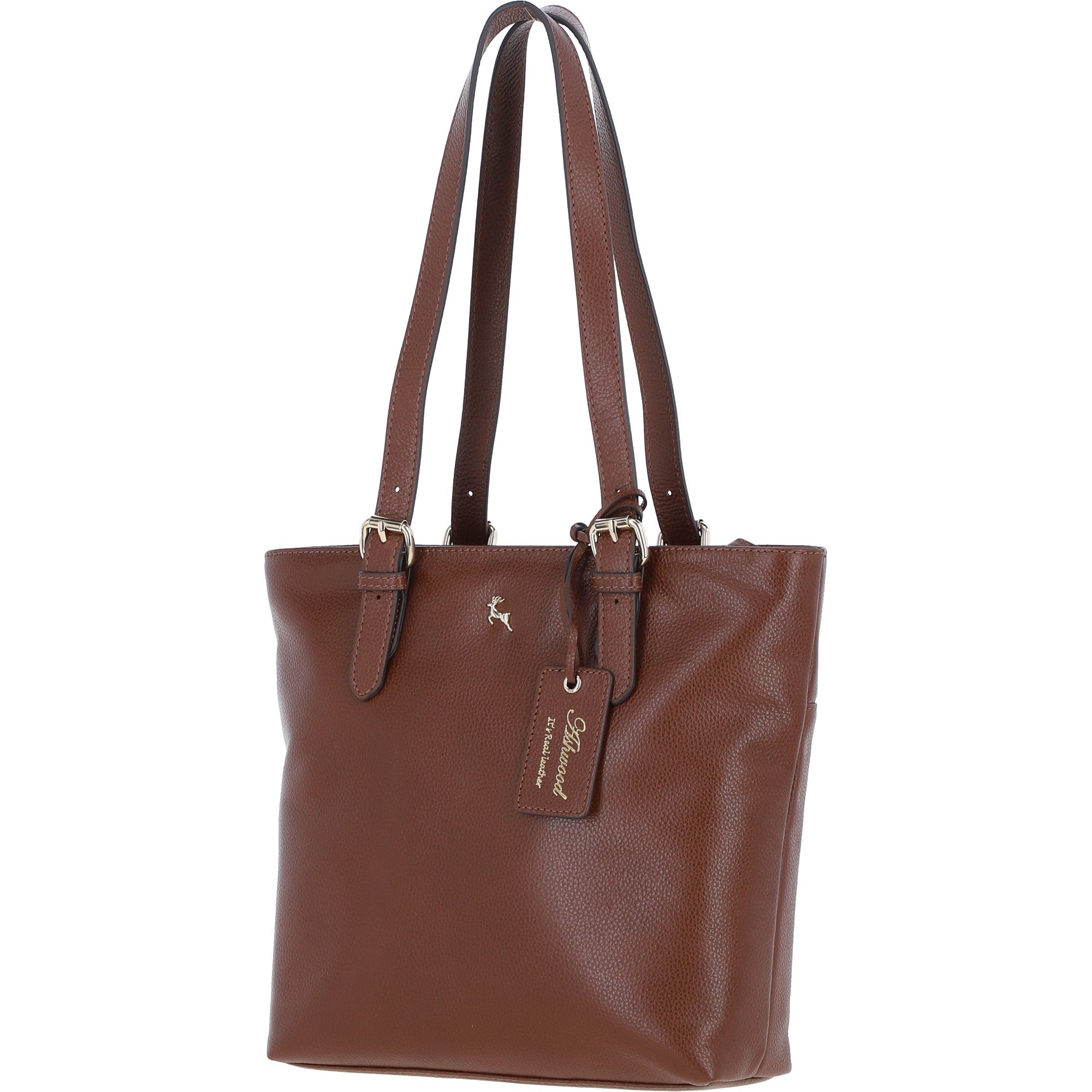 Elegant Shoulder Bag with Adjustable Straps 2 Tone Tan: 64562