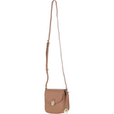Ashwood Elegant Leather Crossbody Bag with Twist Lock Butterscotch: Y-52