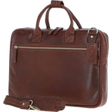 Classic Leather Laptop Bag Chestnut: Q-44