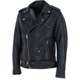 Ashwood Men's Leather Biker Jacket Black: AWM-190