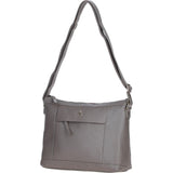 Ashwood Ladies Leather Shoulder Bag Taupe: AJ1