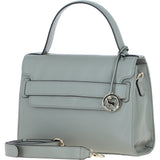 Elegant Ashwood Leather Handbag with Detachable Crossbody Strap Sage: 64731