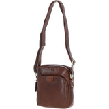 Mens Elegant Ashwood Leather Messenger Bag Chestnut Tan: T-79