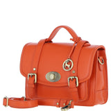 Stylish Ashwood Leather Large Satchel Bag Orange: Y-63