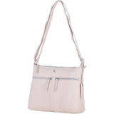 Sleek Luxe Leather Shoulder Bag Blush: Mourne