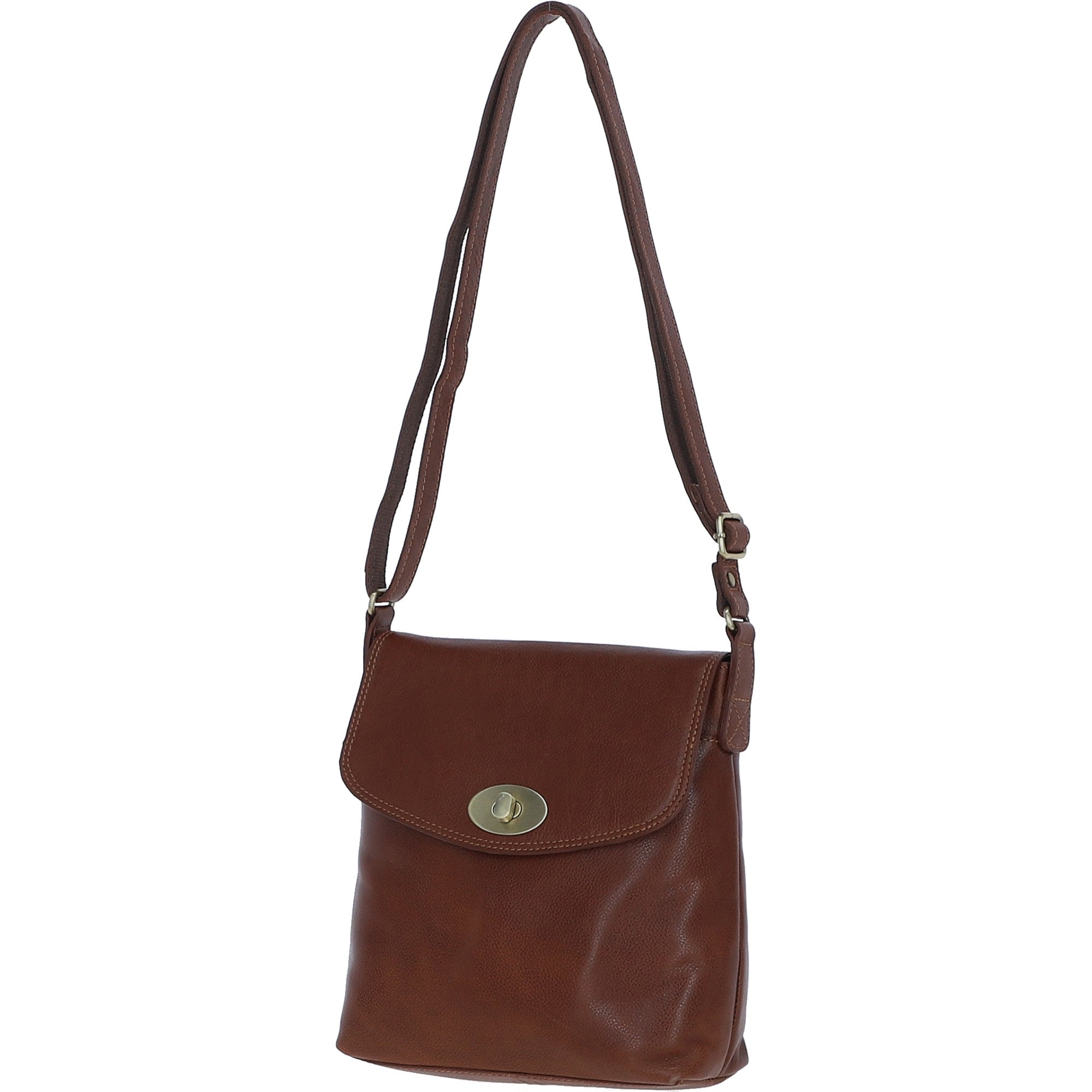Ashwood Leather Crossbody Bag Tan: M-84