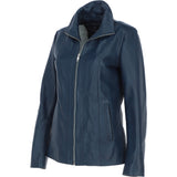 Ashwood Womens Leather Jacket Navy: awl 880