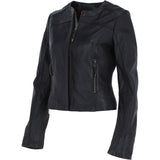 Womens Leather Jacket Brown: STYLE E