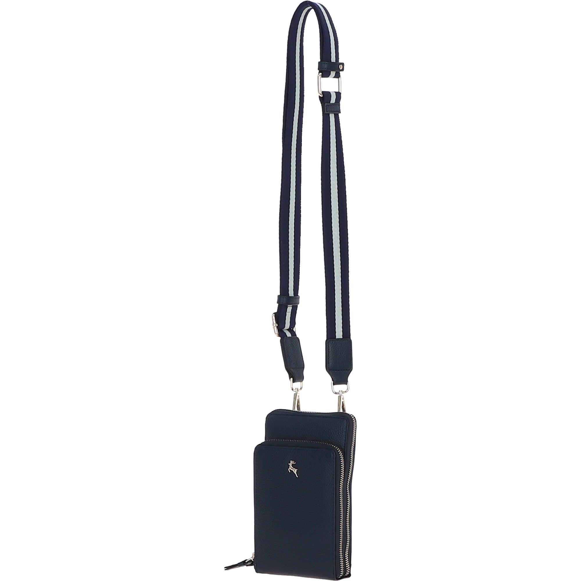 Ashwood Leather Luxury Crossbody Phone Bag Design-X Navy: X-31