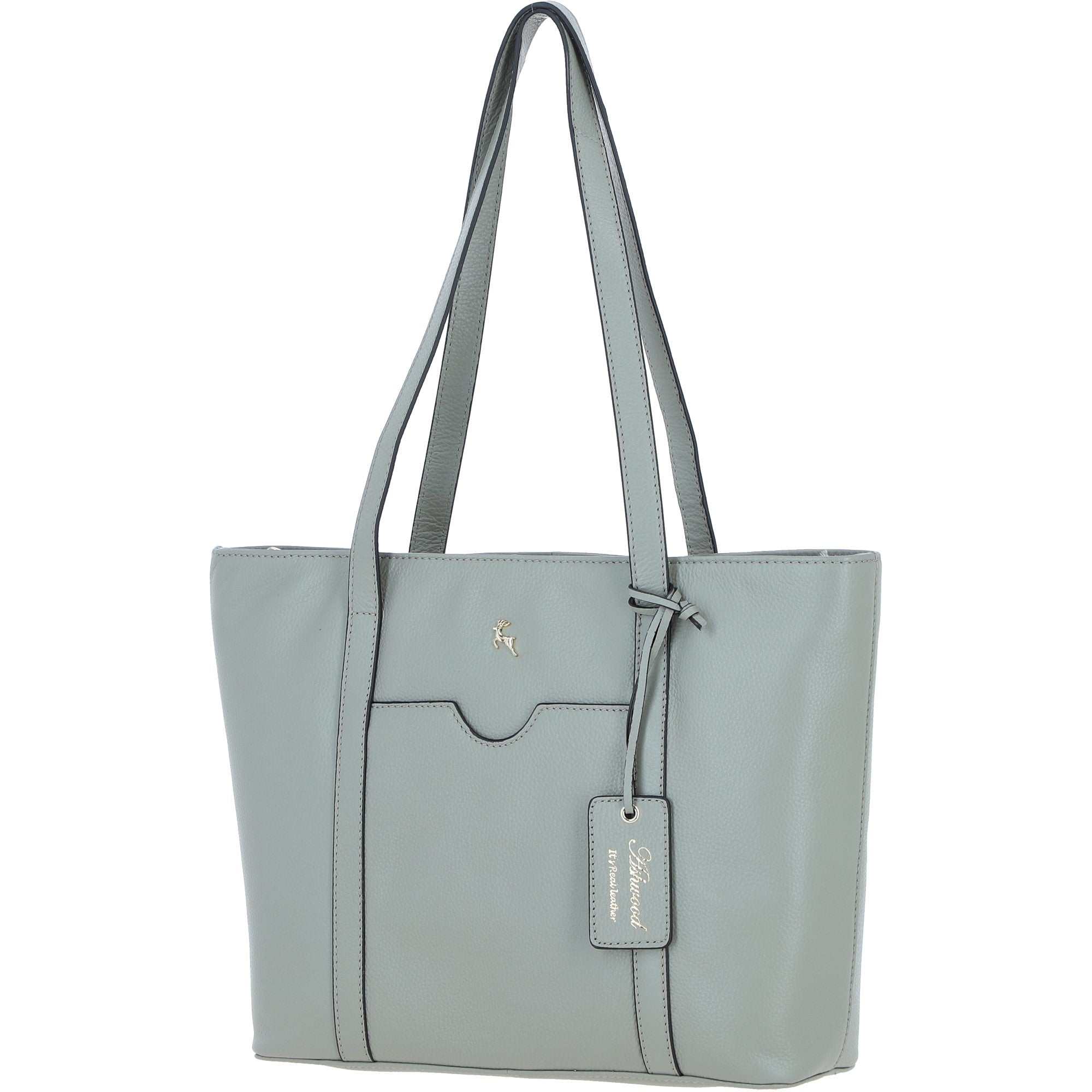 Ashwood Elegant Ladies Leather Shoulder Bag Sage: 64668