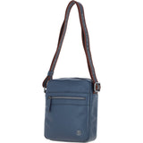 Brampton Leather Men's Crossbody Bag Navy: 64405