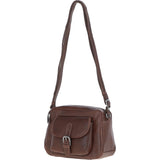Ashwood Leather Elegant Women's Buckle Shoulder Bag Chestnut: S-32